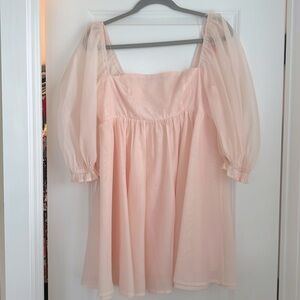 Blush pink babydoll dress in size 5